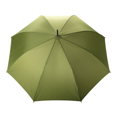 27&quot; Impact AWARE™ RPET 190T Auto-Open Bambus-Schirm grün | ohne Werbeanbringung | Nicht verfügbar | Nicht verfügbar