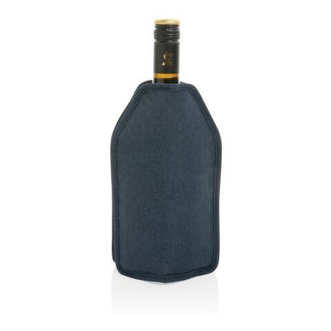 Vino AWARE™ rPET Weinkühler-Sleeve marineblau | ohne Werbeanbringung | Nicht verfügbar | Nicht verfügbar