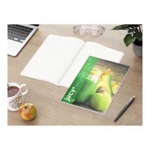 Notizbuch Copy-Book RECYCLING Naturkarton-Softcover individuell bedruckt DIN A4 | ohne Werbeanbringung | Punktraster