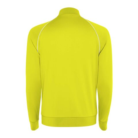 Valier Herren Sweatshirt mit durchgehendem Reißverschluss Fluor Yellow | XL