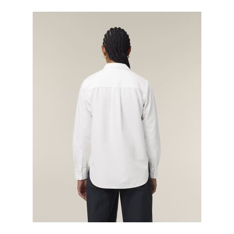 POD Stanley&amp;Stella - Stella Oxford Shirt weiß | XL | DTF Linke Brust