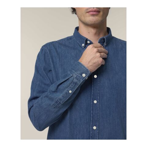 Stanley&amp;Stella - Stanley Denim Shirt Mittelblau | XXL | ohne Werbeanbringung