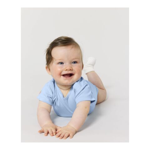 POD Stanley&amp;Stella Baby Body blau | 0-3 m/56-62cm | DTF Vorderseite