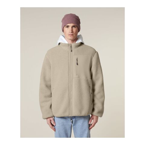 Stanley&amp;Stella - Brooker Unisex-Sherpa-Jacke beige | S | ohne Werbeanbringung | ohne Werbeanbringung | ohne Werbeanbringung
