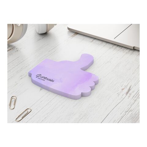 Haftnotizblock Form 100 × 72 mm formgestanzt 69 × 66 mm | ohne Werbeanbringung | 50.0 | Daumen