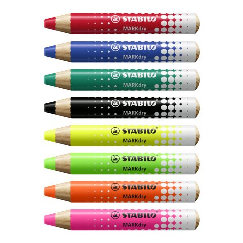STABILO MARKdry Whiteboard-Marker 6er-Set 4c-Digitaldruck