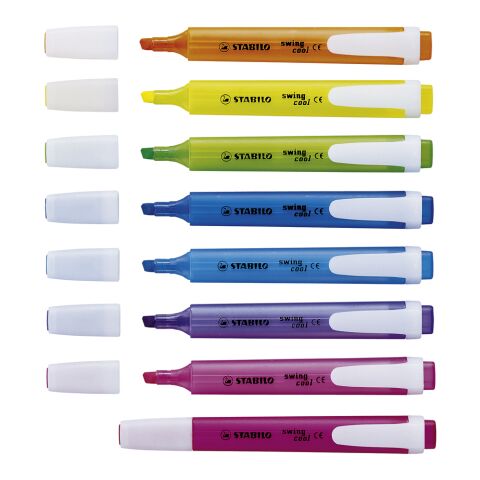 STABILO swing cool 2er-Set Leuchtmarkierer 1-farbiger Siebdruck