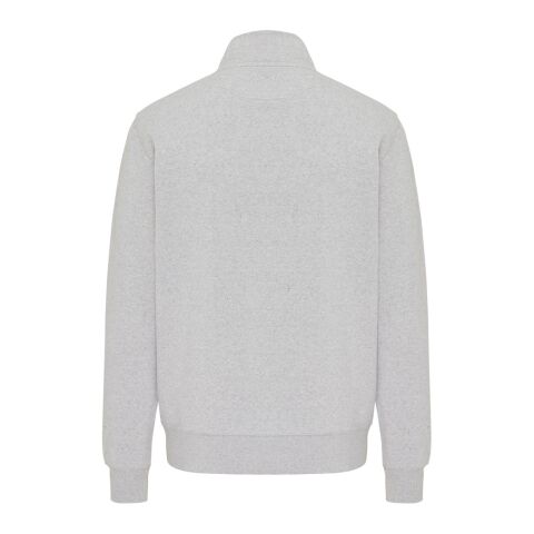 IQONIQ Elgon Quarter-Zip-Sweater aus rec. Baumwolle ungefärbte helles Grau | XXS | ohne Werbeanbringung | Nicht verfügbar | Nicht verfügbar | Nicht verfügbar