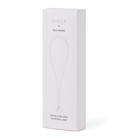 VINGA Baltimore RCS Ladekabel/Lanyard schwarz | ohne Werbeanbringung | Nicht verfügbar | Nicht verfügbar