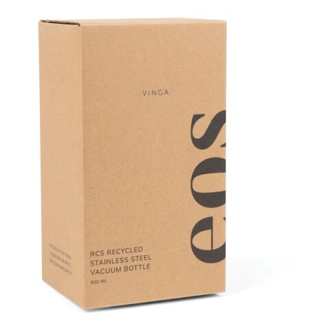 VINGA Eos Voyager 800ml Flasche aus RCS rec. Stainless-Steel grau-grau | ohne Werbeanbringung | Nicht verfügbar | Nicht verfügbar