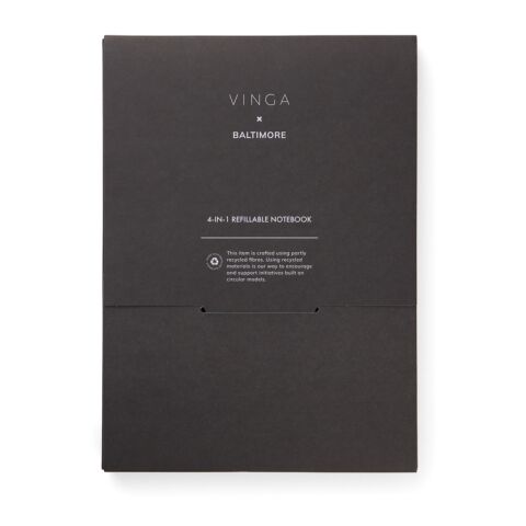 VINGA Baltimore RCS 4-in-1 nachfüllbares Notizbuch greige