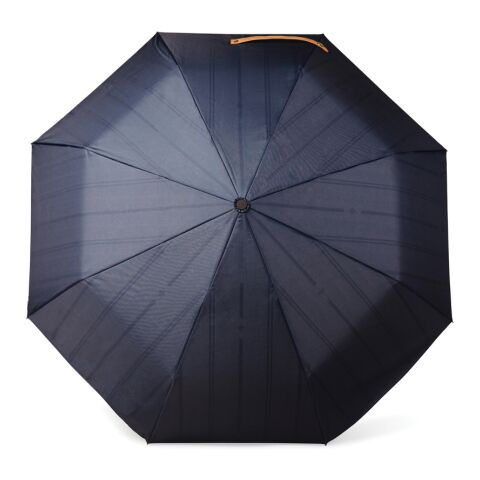VINGA Bosler AWARE™ 21&quot; faltbarer Schirm aus recyceltem PET navy blau | ohne Werbeanbringung | Nicht verfügbar | Nicht verfügbar