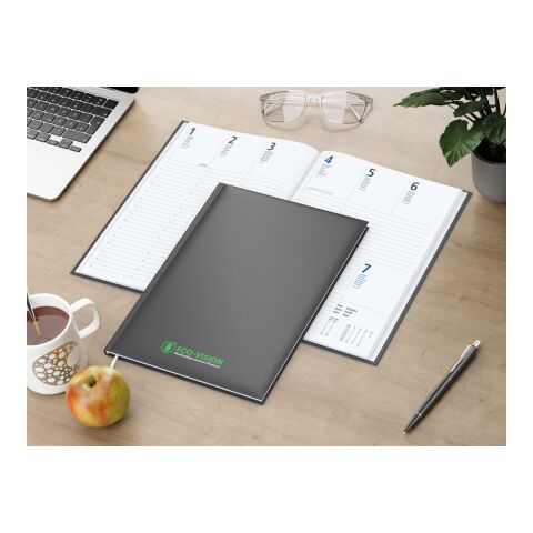 Wochenkalender Media EXPRESS 175 × 245 mm Kunstleder-Hardcover matt Anthrazit | 175 × 245 mm | ohne Werbeanbringung