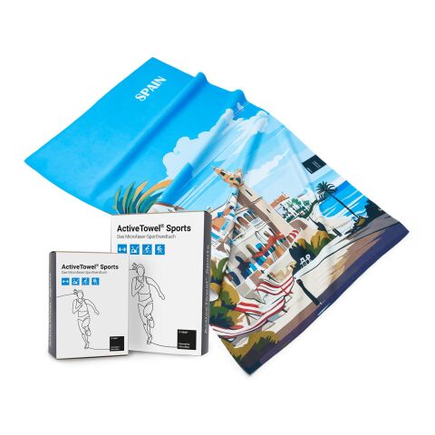 ActiveTowel® Sports Microfaser Sporthandtuch mit Standard Schuber, All-Inclusive-Paket 4C-Digitaldruck | 80 x 40 cm