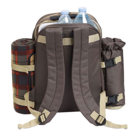 Picknick Rucksack Inkl. Decke, Flaschenfach, Tischzubehör braun | ohne Werbeanbringung | Nicht verfügbar | Nicht verfügbar | Nicht verfügbar