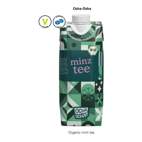 Drink Pack mit Ocha-Ocha® BIO Minztee 4c Euroskala