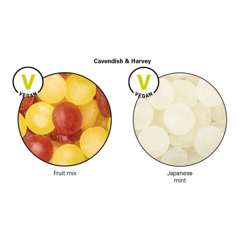 Bonbonglas mini transparent | ohne Werbeanbringung | Mini Bonbons Fruchtmix