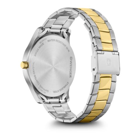 Wenger City Classic Schwarz Uhr Gravur Uhr