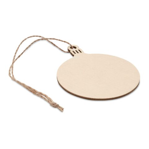 Weihnachtsschmuck Kugel aus MDF holzfarben | ohne Werbeanbringung | Nicht verfügbar | Nicht verfügbar