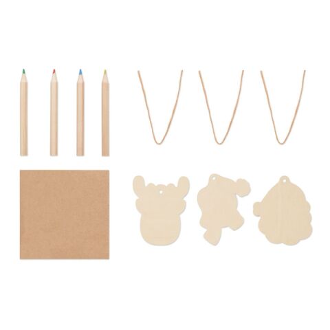 Holzanhänger-Set holzfarben | ohne Werbeanbringung | Nicht verfügbar | Nicht verfügbar | Nicht verfügbar