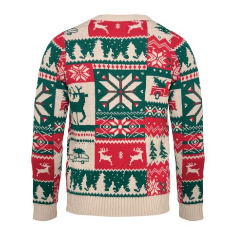 Weihnachtspullover L-XL beige | ohne Werbeanbringung | Nicht verfügbar | Nicht verfügbar | Nicht verfügbar