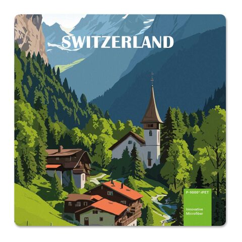 POLYCLEAN rPET Displaytuch im Papieretui, All-Inclusive-Paket  18 x 18 cm