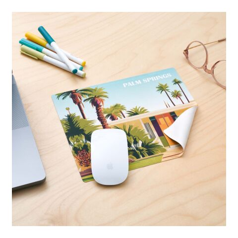 rPET GripCleaner® 4in1 Mousepad mit Standard-Einlegekarte, All-Inclusive-Paket 4C-Digitaldruck | 21 x 15 cm