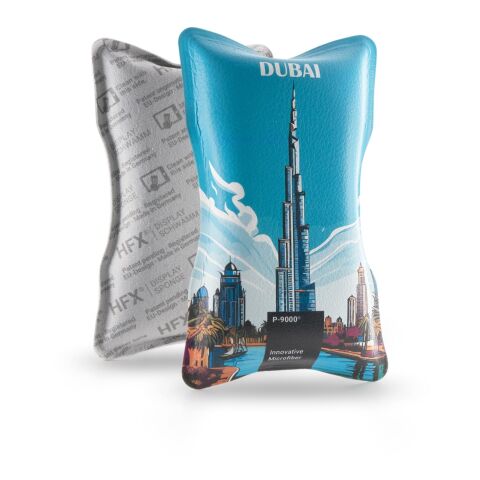 HFX®-Displayschwamm Color, All-Inclusive-Paket ohne Werbeanbringung | Individuelle Banderole