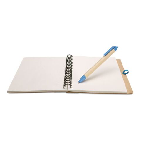 Recycelter Notizblock mit 70 Seiten recyceltes Blankopapier blau | ohne Werbeanbringung | Nicht verfügbar | Nicht verfügbar | Nicht verfügbar