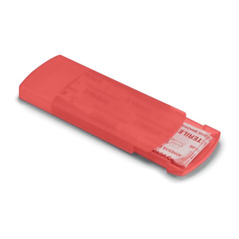 Pflasterbox transparent rot | ohne Werbeanbringung | Nicht verfügbar | Nicht verfügbar | Nicht verfügbar