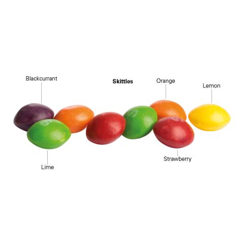 Minitüte 10 g Skittles Kaubonbons 4c Euroskala - Folie | Folie mit ca. 50% Papier