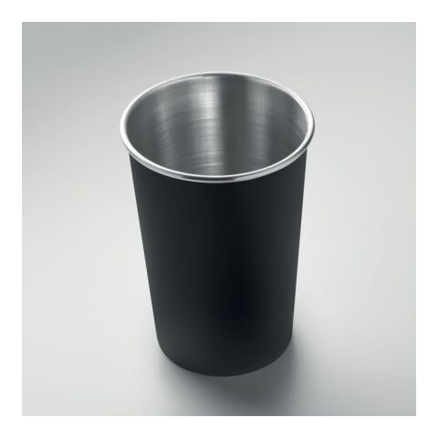 Becher recycelter Edelstahl 300 ml schwarz | ohne Werbeanbringung | Nicht verfügbar | Nicht verfügbar