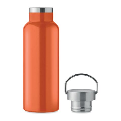 Doppelwandige Flasche 500 ml im Kannenlook orange | ohne Werbeanbringung | Nicht verfügbar | Nicht verfügbar | Nicht verfügbar