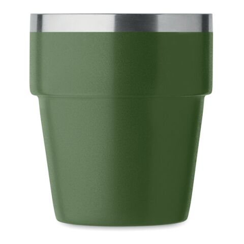 Doppelwandiger Trinkbecher 250 ml dunkelgrün | ohne Werbeanbringung | Nicht verfügbar | Nicht verfügbar | Nicht verfügbar
