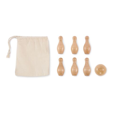 Mini-Bowling-Set Kiefernholz holzfarben | ohne Werbeanbringung | Nicht verfügbar | Nicht verfügbar | Nicht verfügbar