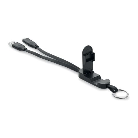 Schlüsselring mit 60W Kabel schwarz | ohne Werbeanbringung | Nicht verfügbar | Nicht verfügbar | Nicht verfügbar