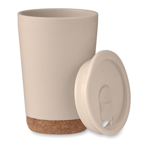 Doppelwandiger Becher 300 ml beige | ohne Werbeanbringung | Nicht verfügbar | Nicht verfügbar