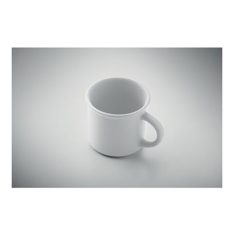 Vintage Kaffeebecher 300 ml weiß
