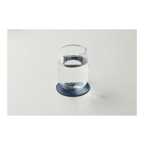 Runder Untersetzer PU marineblau | ohne Werbeanbringung | Nicht verfügbar | Nicht verfügbar | Nicht verfügbar