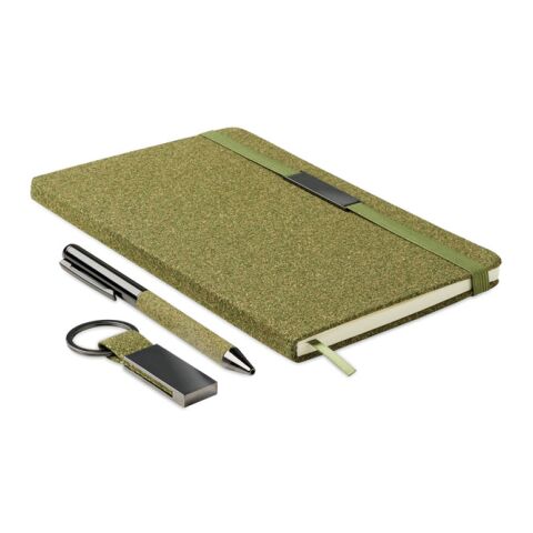 DIN A5 Notizbuch-Set grün | ohne Werbeanbringung | Nicht verfügbar | Nicht verfügbar | Nicht verfügbar