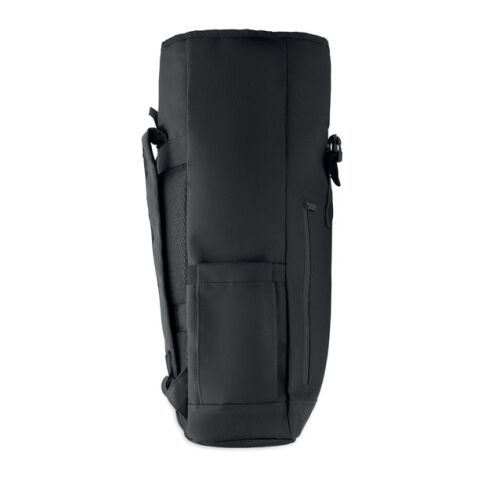 Rolltop-Rucksack 600D RPET schwarz | ohne Werbeanbringung | Nicht verfügbar | Nicht verfügbar | Nicht verfügbar