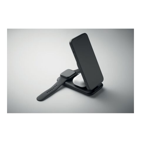 3in1 kabellose Ladestation 15W schwarz | ohne Werbeanbringung | Nicht verfügbar | Nicht verfügbar | Nicht verfügbar