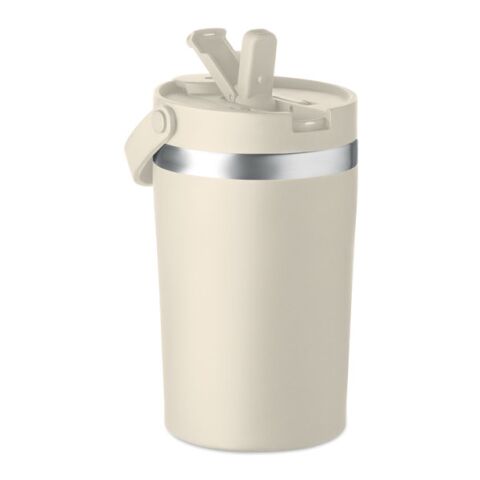 Doppelwandiger Becher 350 ml beige | ohne Werbeanbringung | Nicht verfügbar | Nicht verfügbar