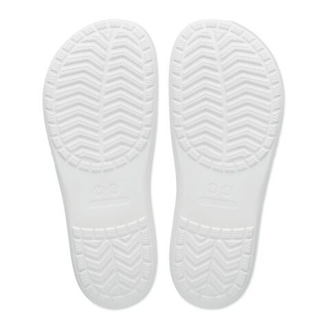 Zehensandalen Größe 44/45 weiß | ohne Werbeanbringung | Nicht verfügbar | Nicht verfügbar