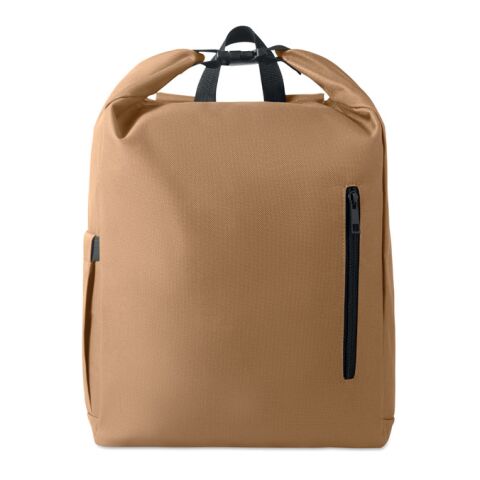 15'' Rolltop-Laptop-Rucksack khaki | ohne Werbeanbringung | Nicht verfügbar | Nicht verfügbar | Nicht verfügbar
