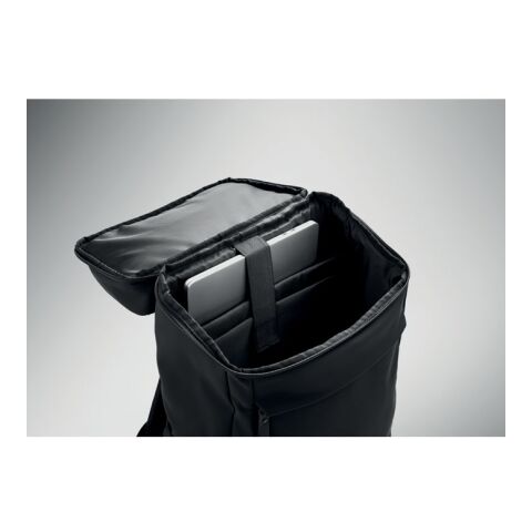 15" PU Laptop-Rucksack schwarz | ohne Werbeanbringung | Nicht verfügbar | Nicht verfügbar | Nicht verfügbar