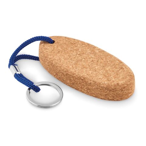 Schlüsselanhänger aus Kork königsblau | ohne Werbeanbringung | Nicht verfügbar | Nicht verfügbar