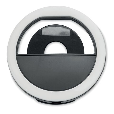 Selfie-Ringlicht mit Clip 28 LEDs schwarz | ohne Werbeanbringung | Nicht verfügbar | Nicht verfügbar | Nicht verfügbar