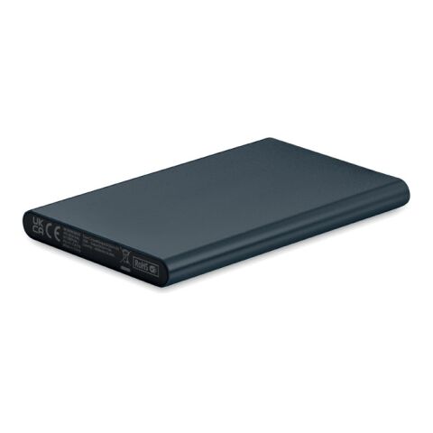 Powerbank 4000 mAh mit Gehäuse aus Aluminium marineblau | ohne Werbeanbringung | Nicht verfügbar | Nicht verfügbar