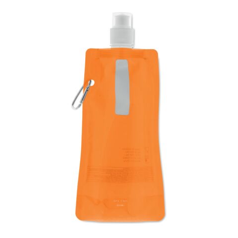 Faltbare Wasserflasche transparent orange | ohne Werbeanbringung | Nicht verfügbar | Nicht verfügbar